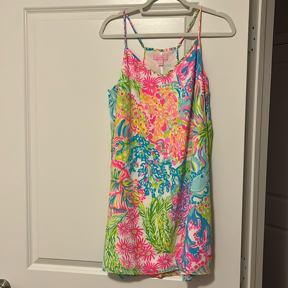 Lilly Pulitzer Dusk Slip Dress - Lovers Coral - Size L